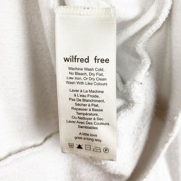 Wilfred Free Antonova Lace Up Knit Blouse Aritzia Lightweight Womens Size Small - Picture 7 of 12